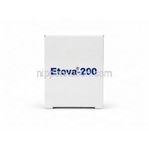 エトバ 200, エトドラク 錠剤 200 mg, 箱側面
