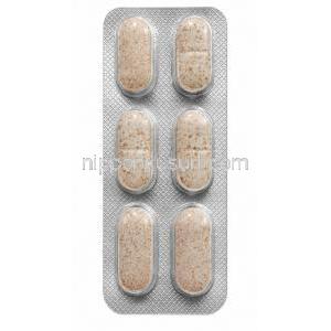 シプ-ゾックス, クロルゾキサゾン 500mg/ ジクロフェナク 50mg/ アセトアミノフェン 325mg, 6錠, 製造元：Cipla, シート（新包装）