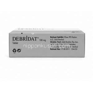 デブリダット, トリメブチン 100mg, 箱