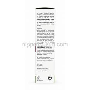 パントガール 女性用薄毛対策シャンプー, シャンプー 200 mL  (女性用), 製造元：Merz Pharmaceuticals, 箱側面-2
