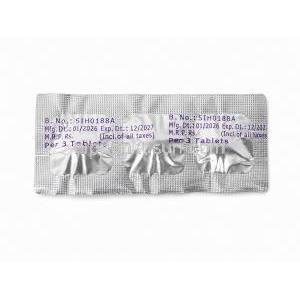 イドロフォス, イバンドロン酸 150 mg, 製造元：Sun Pharma, ブリスター包装 (ロット番号, 製造日, 使用期限)