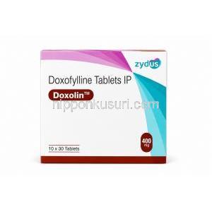 ドキソリン, ドキソフィリン　400mg, 製造元：Zydus Cadila,シート情報