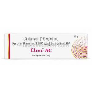クレンズACジェル, 過酸化ベンゾイル 3.75% / クリンダマイシン 1%, 製造元: Precise Biopharma, 箱