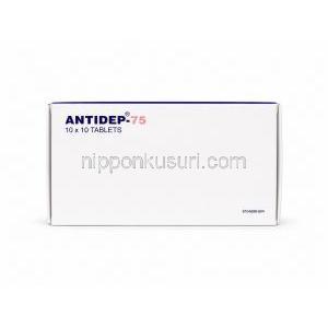 アンチデップ, イミプラミン塩酸塩 75mg, 製造元: Torrent Pharma, 箱