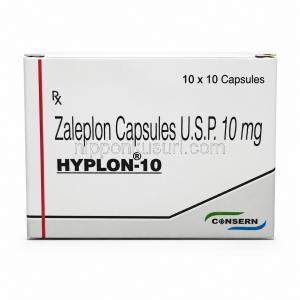 ハイプロン-10, ザレプロン 10 mg, 製造元：Consern Pharma Ltd, 箱表面