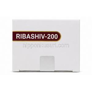 リバシフ, リバビリン 200 mg, 140 カプセル, 製造元:Shivnaam Tradelink Llp, 箱底面