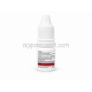 ドルゾックス T 点眼薬, ドルゾラミド 2% w/v/ チモロール 0.5% w/v, 点眼薬 5 mL, 製造元：Cipla, ボトル情報, 成分