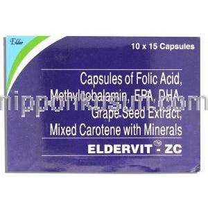 マルチビタミン＋亜鉛, Eldervit-ZC,  カプセル (Elder)