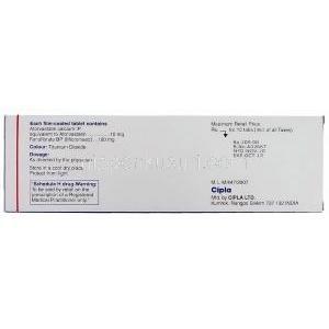 アトーリップ-F Atorlip-F, アトルバスタチン・フェノフィブラート配合10mg/160mg 錠 (CIpla) 製造者情報