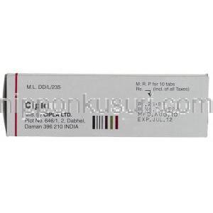 リスニア MD Risnia MD, リスパダール ジェネリック, リスペリドン 3mg 錠 (Cipla) 製造者情報