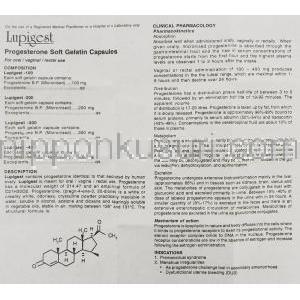 ホルモリン （低分子プロゲストン／ジェネリック プロメトリウム） 100mg カプセル (Lupin) 情報