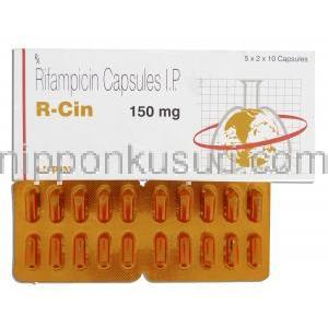 リファンピシン, R-CIN,  150MG カプセル (Lupin)