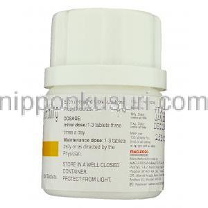 プロピルチオウラシル（チウラジール ジェネリック）, PTU 50mg 錠 (Macleods) 製造者情報