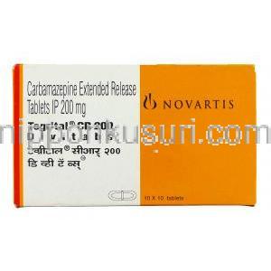 カルバマゼピン（テグレトールCR Tegrital CR 200mg 錠 (Novartis) 箱