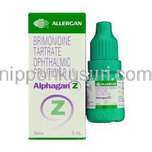 ブリモニジン酒石酸塩, アルファガンZ Alphagan Z 0.2% 点眼薬 (FDC)