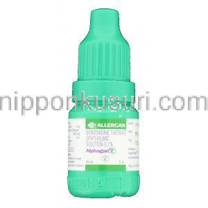 ブリモニジン酒石酸塩, アルファガンZ Alphagan Z 0.2% 点眼薬 (FDC) ボトル