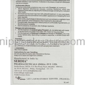 トリバスタルL.A. Trivastal L.A., ピリベジル 50mg (Serdia) 情報シート4