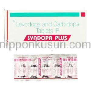 シンンドーパ・プラス Syndoopa Plus, レボドパ・カルビドパ・配合100mg/25mg 錠 (Sun Phrma)