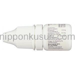 ケアプロスト プラス, ビマトプロスト・マイレン酸チモロール配合 300mg/ml  5mg/ml x 3ml 点眼薬 (Sun Pharma) 