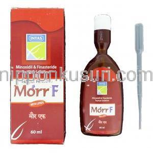 モールF Morr-F,  ミノキシジル・フィナステリド配合 60ml 頭皮外用液 (Intas)