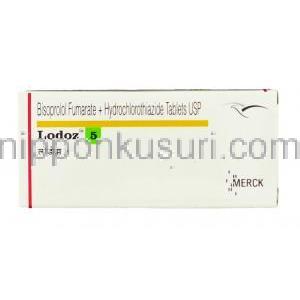 ロドズ Lodoz, ジアック ジェネリック, 5mg 錠 (Merck) 箱