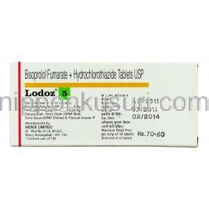 ロドズ Lodoz, ジアック ジェネリック, 5mg 錠 (Merck) 成分