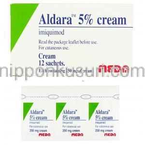 アルダラ Aldara, ベセルナ ジェネリック, イミキモド 5% クリーム (Meda)