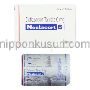 ネスタコート Nestacort, カルコート ジェネリック, デフラザコート 6mg 錠 (Cipla)