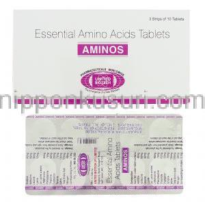アミノス Aminos, アミノ酸各種 錠 (United Biotech)
