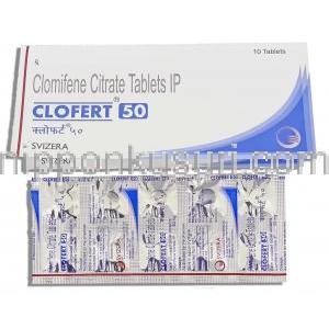 クロフェート Clofert, クロミフェン 50mg 錠 (Svizera)