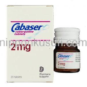 カバサール Cabaser, カベルゴリン 2mg 錠 (Pharmacia Upjohn)