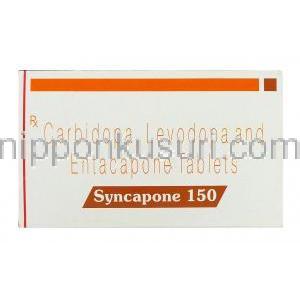 シンカポン Syncapone, スタレボ ジェネリック, カルビドパ 37.5 mg レボドパ 150 mg エンタカポン 200mg 錠 (Sun Pha