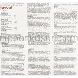 フォラコート Foracort, シンビコート ジェネリック, フマル酸ホルモテロール 6 mcg ブデソニド 100