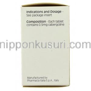 ドスティネックス Dostinex （カバサール ジェネリック）  カベルゴリン 0.5mg 錠 （ファイザー社