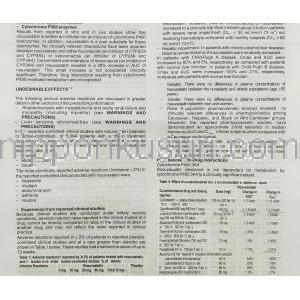 ソルバス Rosuvas, クレストール ジェネリック, ロスバスタチン 5mg 錠 (Ranbaxy) 情報シート6