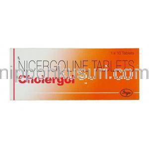 コラーゴル Cholergol, サーミオン ジェネリック,  ニセルゴリ30mg 錠 (Inga) 箱