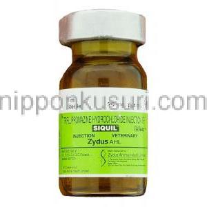 シキュイル・ペット Siquil (Pet), ベスプリン ジェネリック, トリフルプロマジン 20mg 注射 (Zydus Animal) ボ