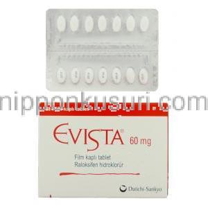 エビスタ Evista, ラロキシフェン 60mg 錠 (Eli Lilly)