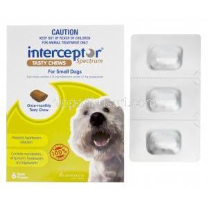 インターセプタースペクトラム(小型犬) ミルベマイシンオキシム5.75mg/プラジカンテル57mg