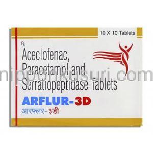 アルファー3D Arflur-3D, アセクロフェナク・アセトアミノフェン・セラチオペプチダーゼ配合