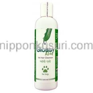 グロッシーアロエ Glossy Aloe, アロエベラ配合 250ml 犬用シャンプー (Cipla)