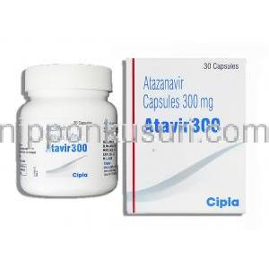 アタビル Atavir, レイアタッツ ジェネリック, アタザナビル 300mg (Cipla)