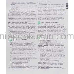 ルネトロン ジェネリック, ブメタニド 1mg 錠 (Teva) 情報シート2
