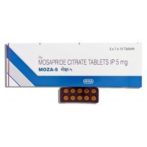 モサプリド（ガスモチンジェネリック）, Moza, 5 mg 錠 (Intas)