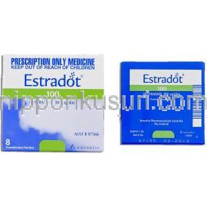 エストラドット Estradot 100mcg 経皮吸収 (Novartis)