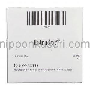 エストラドット Estradot 100mcg 経皮吸収 (Novartis) 包装