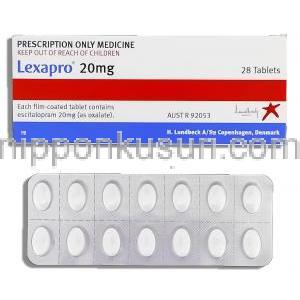 レクサプロ,  シュウ酸エスシタロプラム 20mg 錠 (H.lundbeck.)