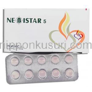 ネビスター Nebistar, ネビレット ジェネリック, ネビボロール 5mg 錠 (Lupin)