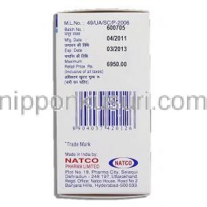 ベンディット Bendit （トレアキシンジェネリック）,  ベンダムスチン 100mg 注射 (Natco) 製造者情報