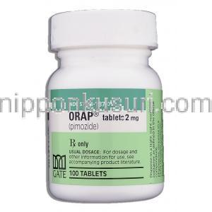 オーラップ, ピモジド Pimozide 2mg 錠 (Jhonson and Jhonson))